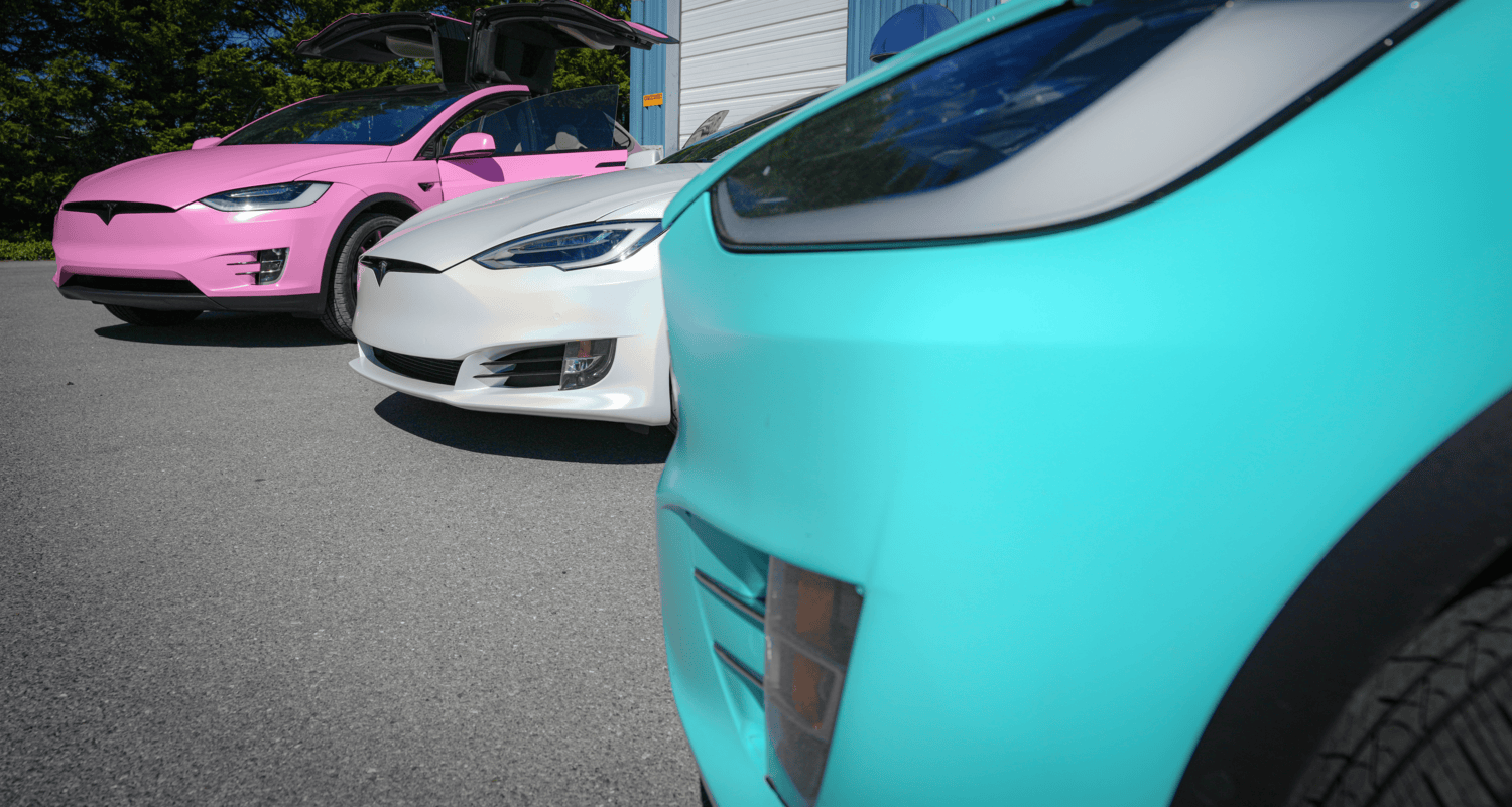 Tesla wrap Laguna Beach